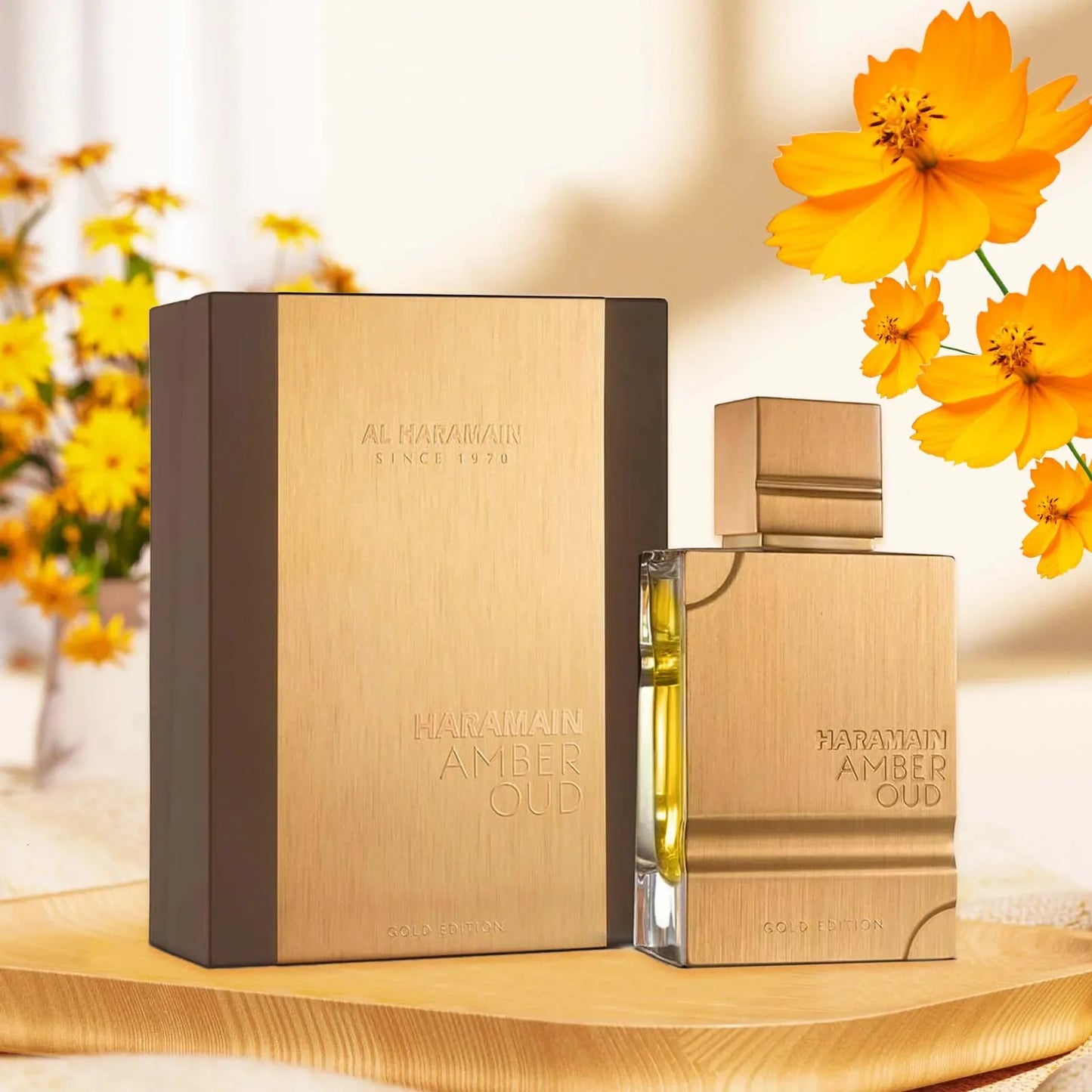 Al Haramain Gold EDP 2.0oz Cologne Amber Scent for Men With Women Luxury Long-Lasting Fragrance, Ideal Xmas & Anniversary Gifts