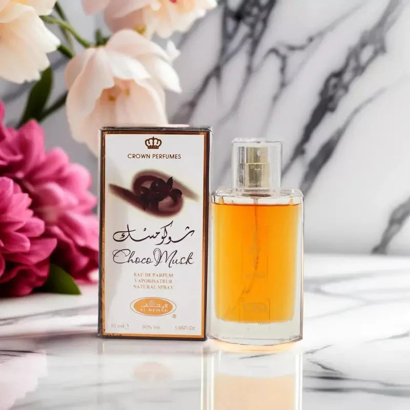 Al-Rehab Choco Musk Eau De Parfum Spray for Women's Cologne 1.7 Ounce Long-Lasting Spray Luxury Choice For Lover Gifts
