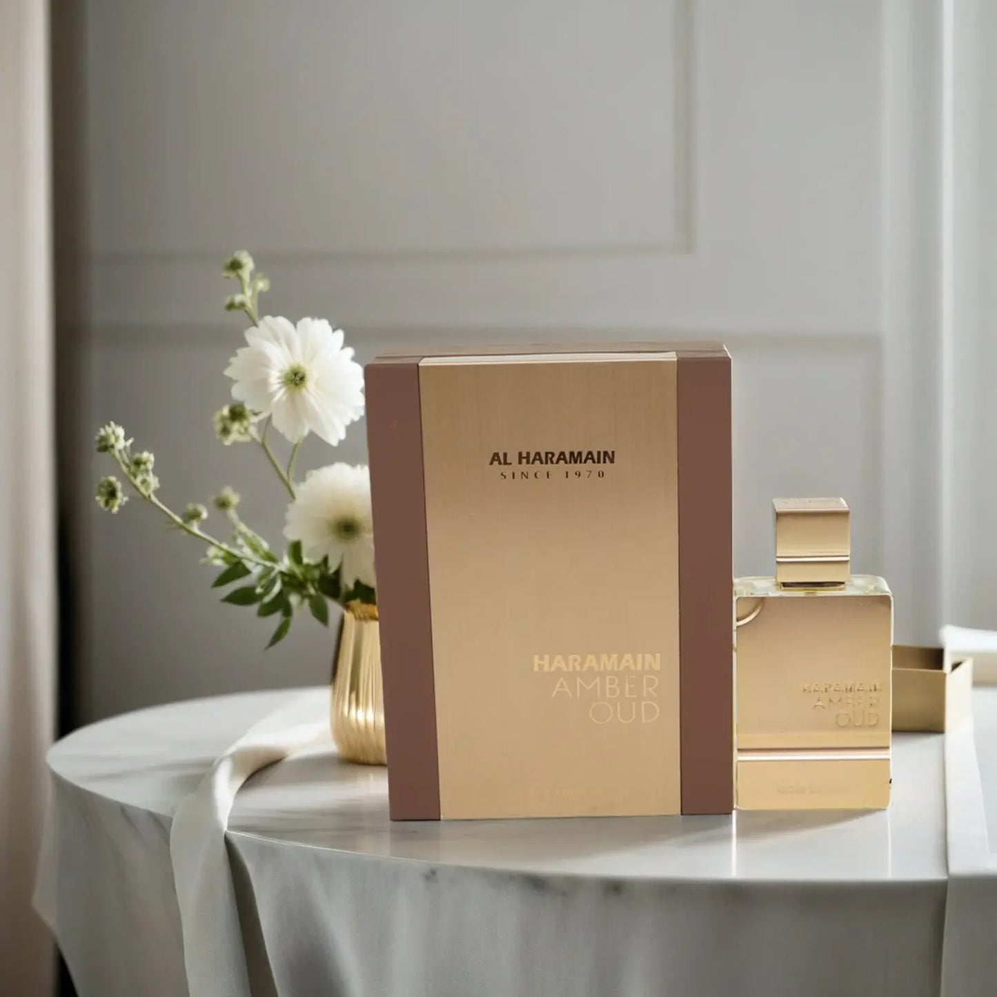 Al Haramain Gold EDP 2.0oz Cologne Amber Scent for Men With Women Luxury Long-Lasting Fragrance, Ideal Xmas & Anniversary Gifts