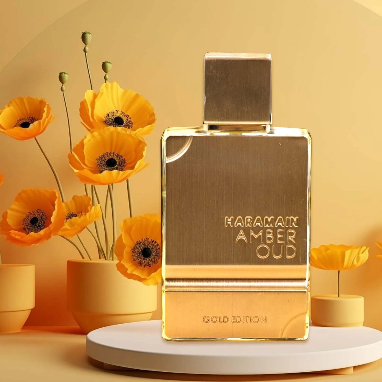 Al Haramain Gold EDP 2.0oz Cologne Amber Scent for Men With Women Luxury Long-Lasting Fragrance, Ideal Xmas & Anniversary Gifts