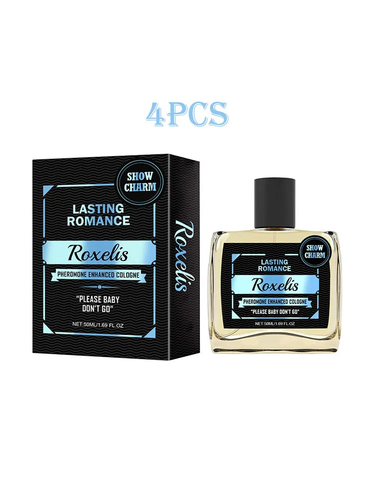 Roxelis 50ml Cologne Pheromone Perfume Bergamot Amber Wood Dating Long Lasting Fragrance Floral Scent Flirting Men Perfume Mist