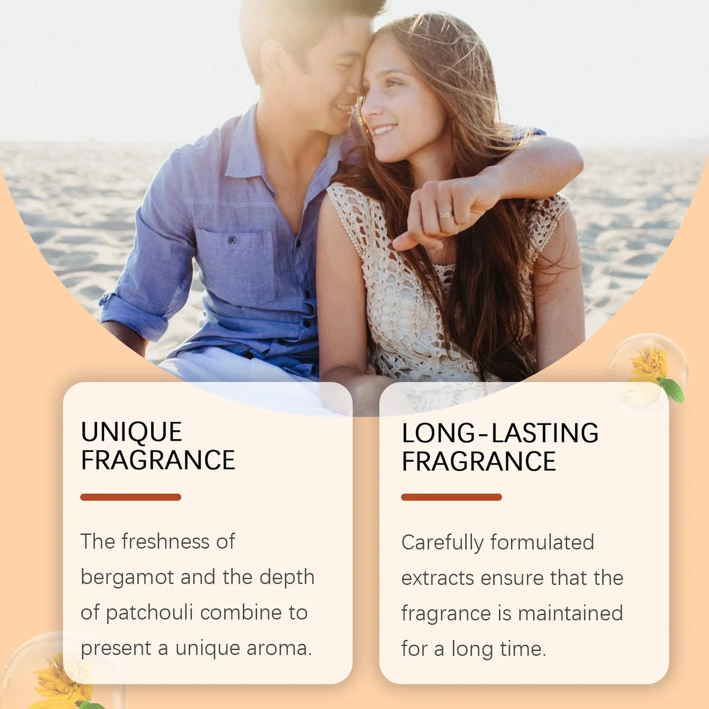 Roxelis 50ml Men Bergamot Perfume Dating Flirting Long Lasting Pheromone Fragrance Refreshing  Deodorant Charming Scent Perfume