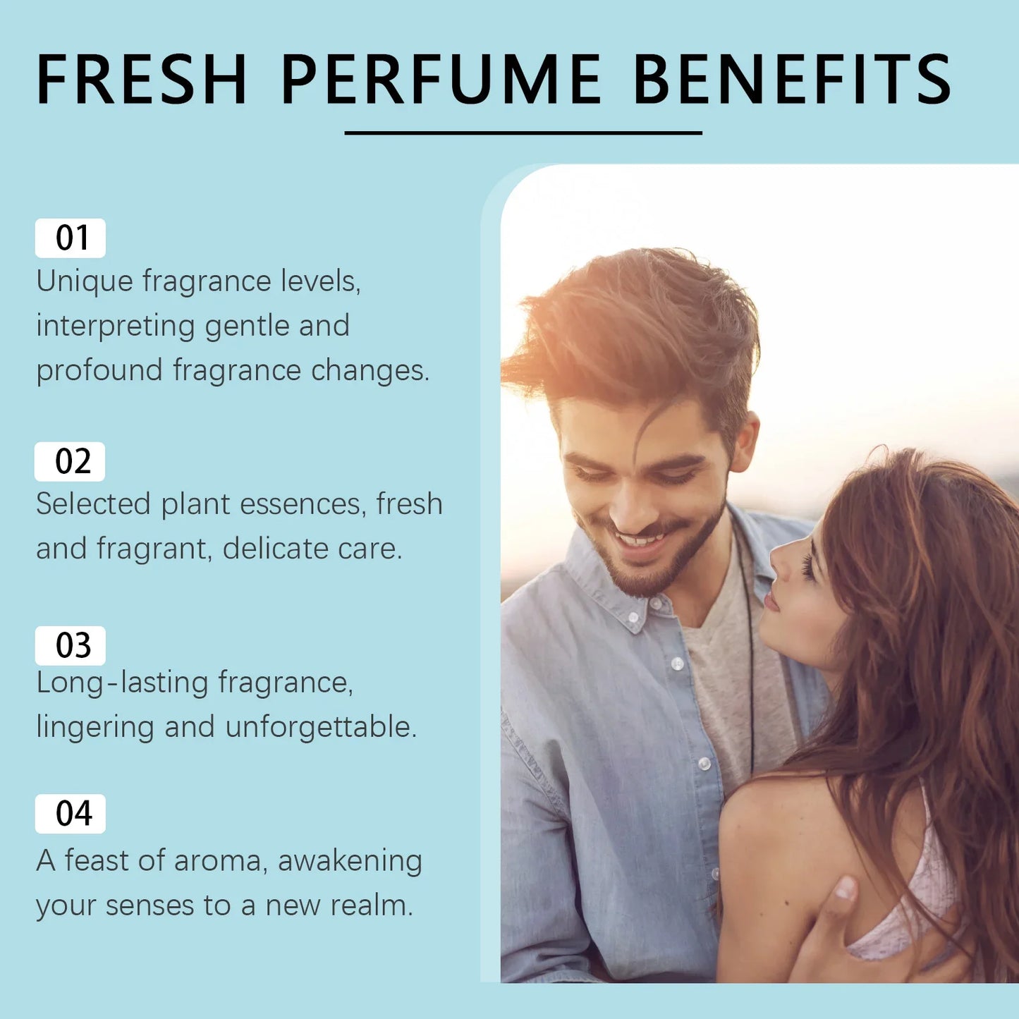 Roxelis 50ml Cologne Pheromone Perfume Bergamot Amber Wood Dating Long Lasting Fragrance Floral Scent Flirting Men Perfume Mist