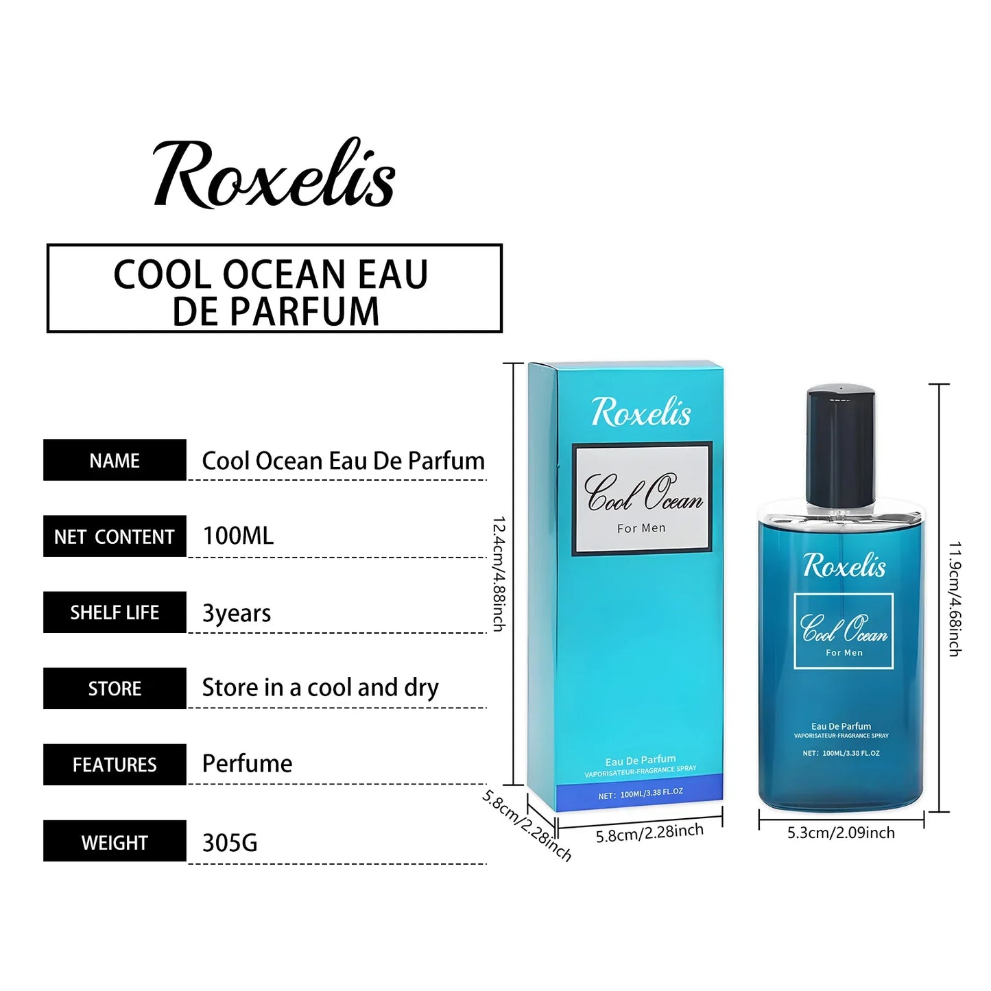 Roxelis Pheromone Light Perfume Spray For Men Lasting Fragrance Scent Of Fresh Natural Elegant Release Charming Dating Perfume
