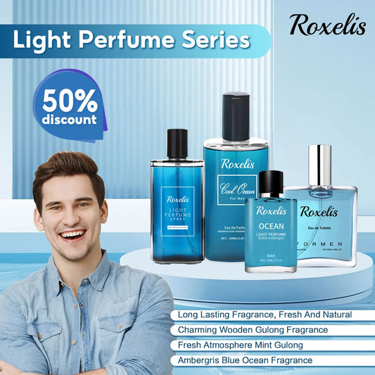 Roxelis Pheromone Light Perfume Spray For Men Lasting Fragrance Scent Of Fresh Natural Elegant Release Charming Dating Perfume
