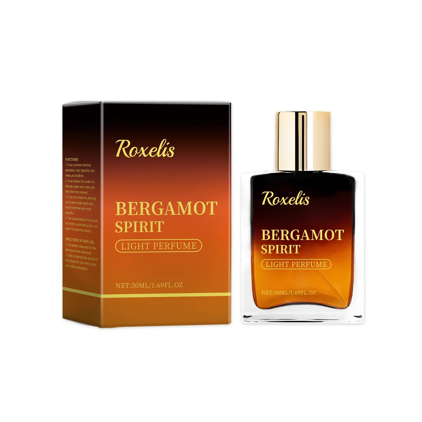 Roxelis 50ml Men Bergamot Perfume Dating Flirting Long Lasting Pheromone Fragrance Refreshing  Deodorant Charming Scent Perfume