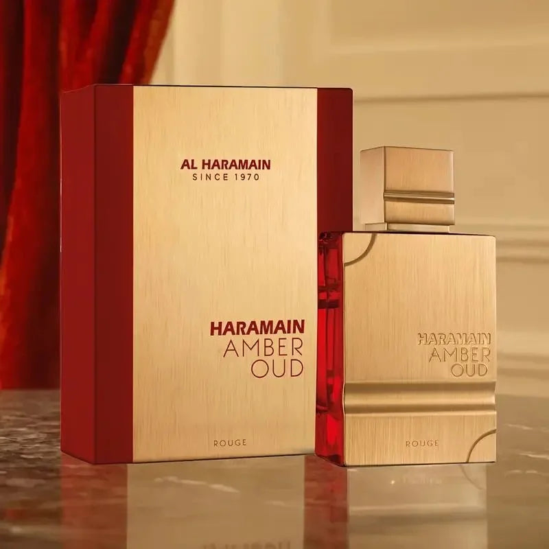 Amber Rouge Cologne 2.0oz/60ml | Al Haramain Unisex EDT Spray | Long-Lasting Scent, Perfect Holiday Gift for Him/Her