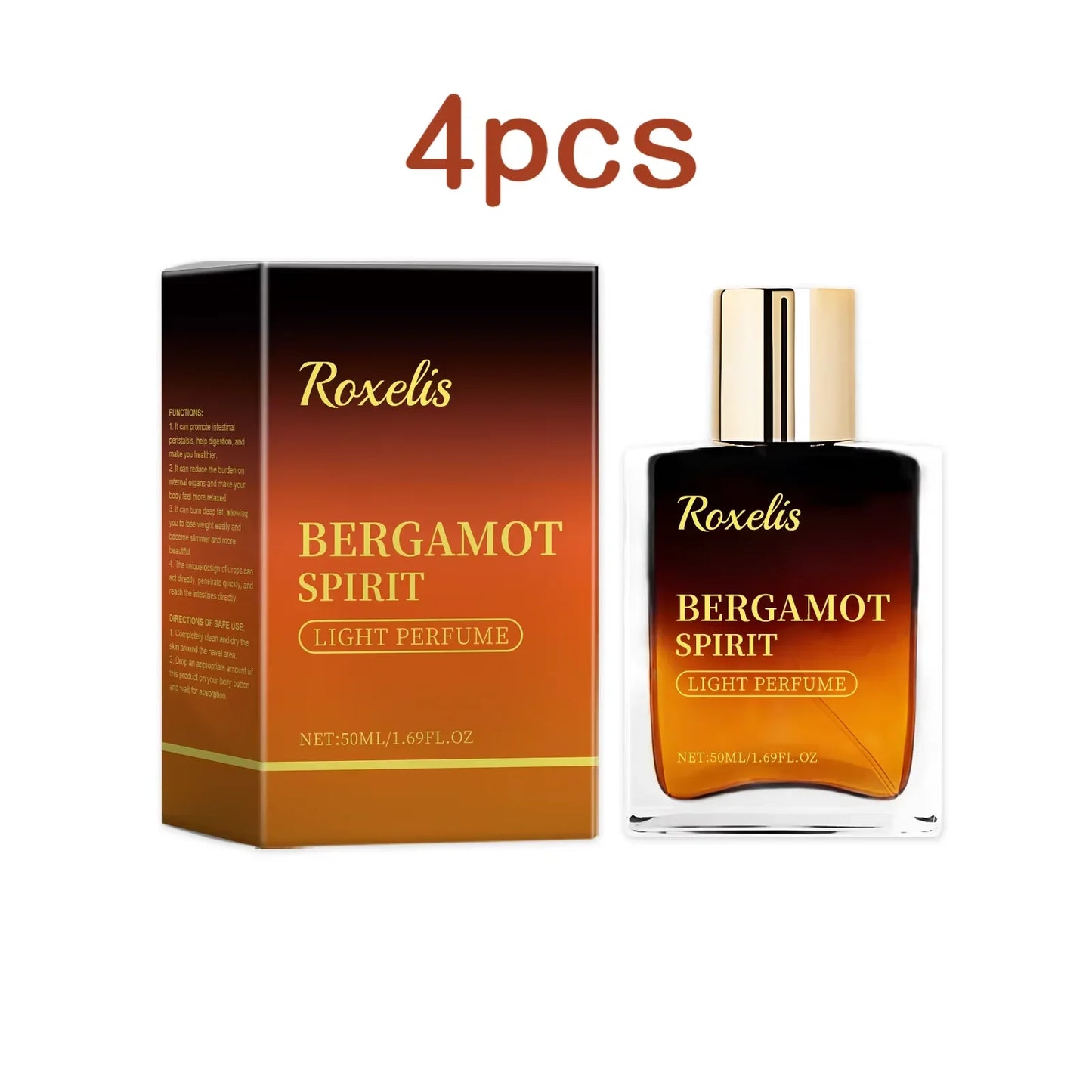 Roxelis 50ml Men Bergamot Perfume Dating Flirting Long Lasting Pheromone Fragrance Refreshing  Deodorant Charming Scent Perfume