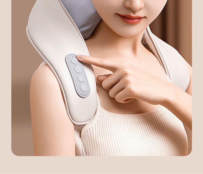 Ox Neck Massager Genuine Goods Back Waist Shoulder Spine Neck Kneading Handy Gadget Trapezius Massage Instrument