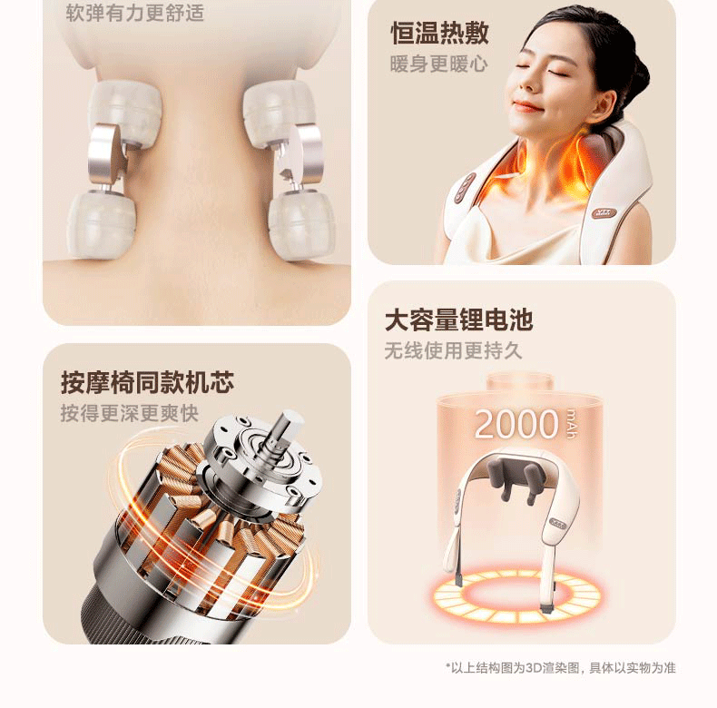 Mini Shoulder and Neck Massage Instrument Trapezoid Muscle Waist Back Neck Waist Back Neck Shoulder Neck Massager Acupuncture Massage