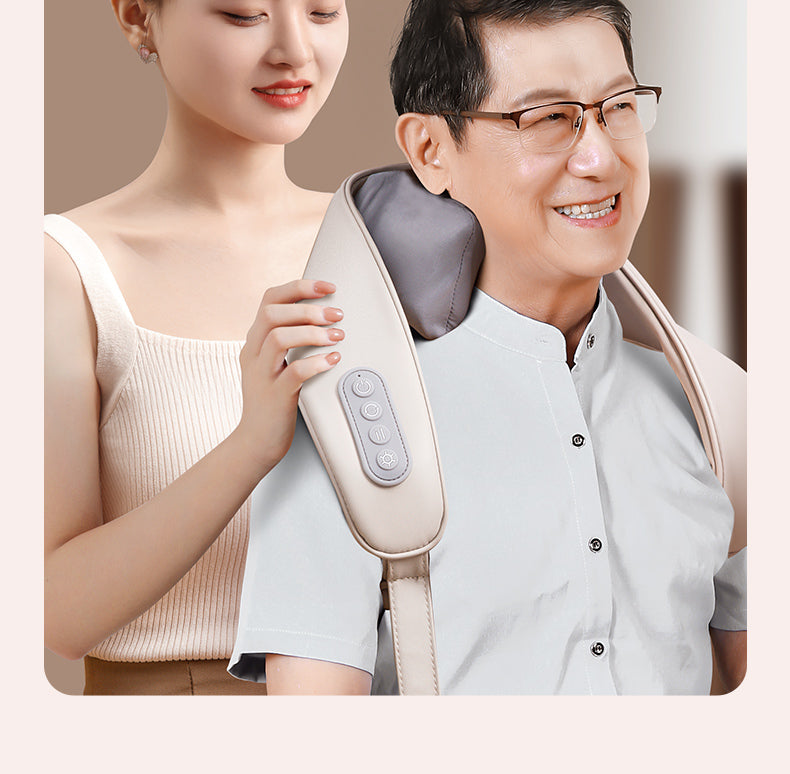 Ox Neck Massager Genuine Goods Back Waist Shoulder Spine Neck Kneading Handy Gadget Trapezius Massage Instrument