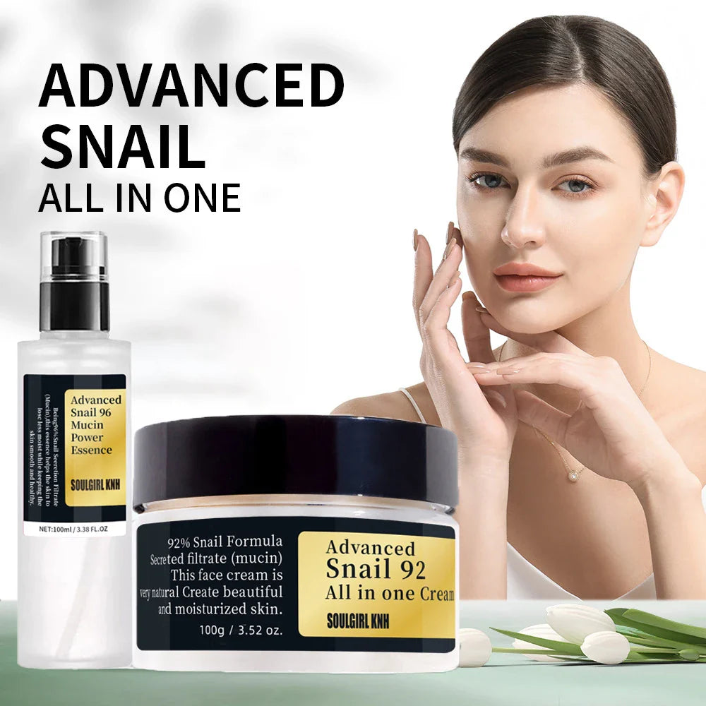 Collagen Snail Mucin 92% Repair Face Cream Repairing Lift Firm Anti-aging Fade Fine Lines Acne Treatment Brightening Skin Care