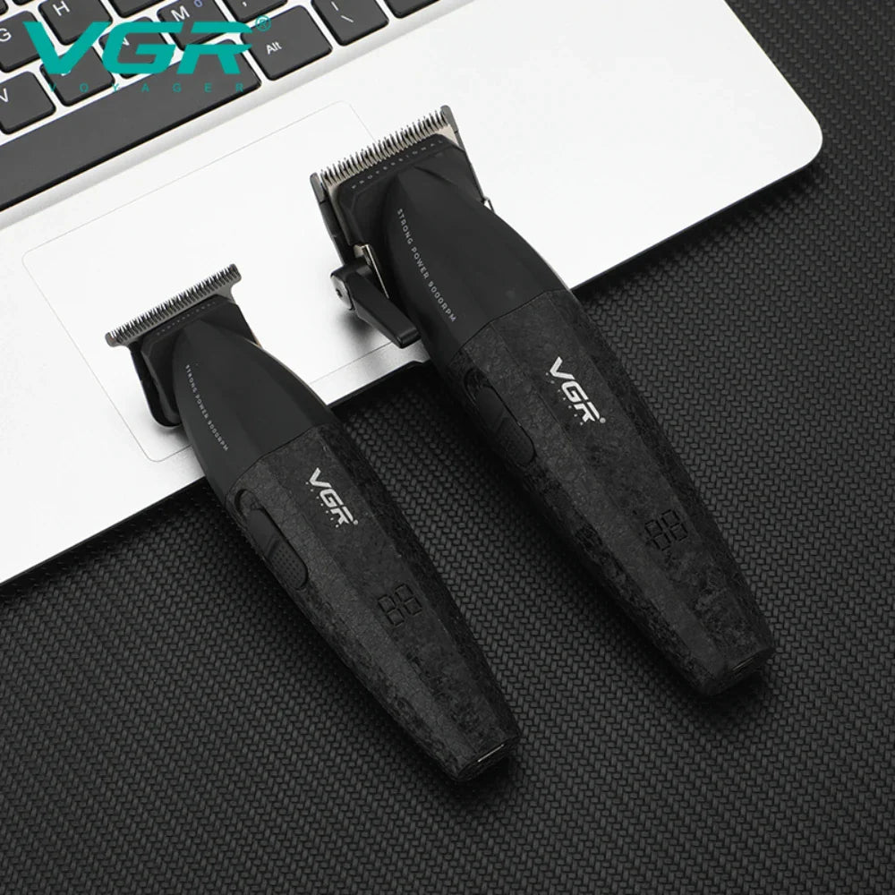 VGR Hair Trimmer Professional Electric Hair Clipper Barber Hair Cutting Machine 9000 RPM Haircut Metal Trimmer for Men V-640