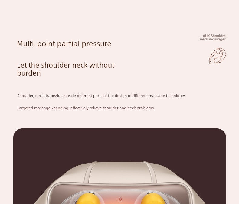 Ox Neck Massager Genuine Goods Back Waist Shoulder Spine Neck Kneading Handy Gadget Trapezius Massage Instrument