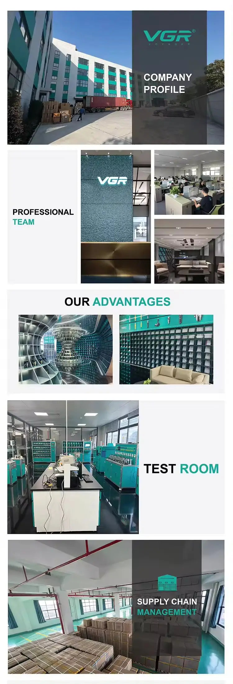 VGR Hair Trimmer Professional Electric Hair Clipper Barber Hair Cutting Machine 9000 RPM Haircut Metal Trimmer for Men V-640