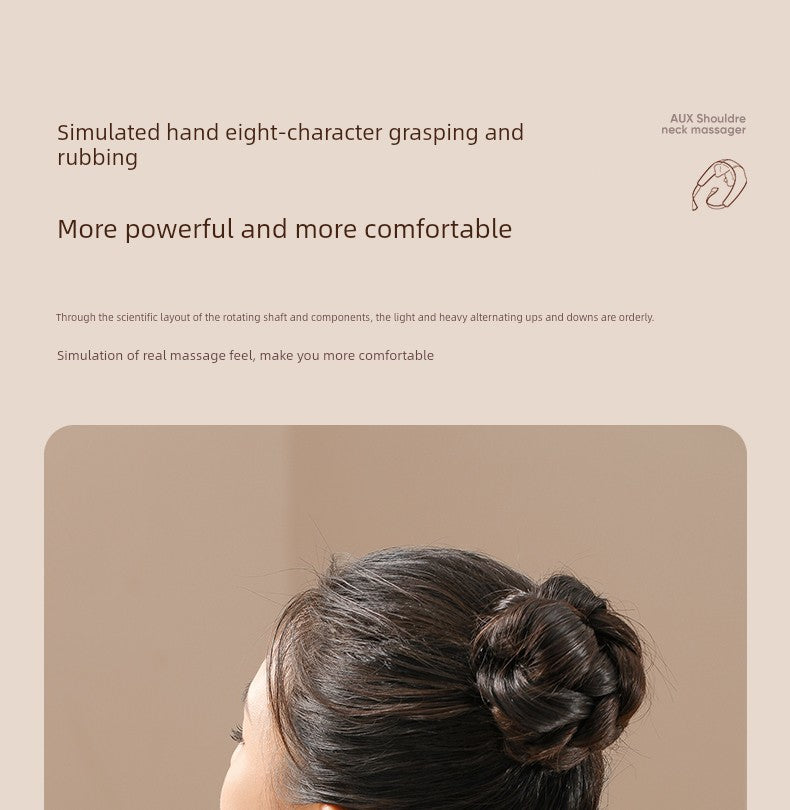 Ox Neck Massager Genuine Goods Back Waist Shoulder Spine Neck Kneading Handy Gadget Trapezius Massage Instrument