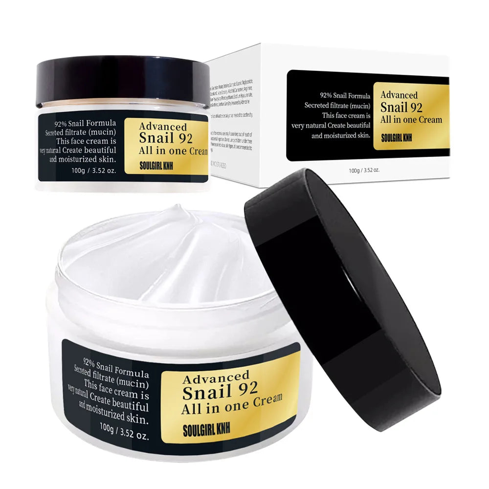 Collagen Snail Mucin 92% Repair Face Cream Repairing Lift Firm Anti-aging Fade Fine Lines Acne Treatment Brightening Skin Care
