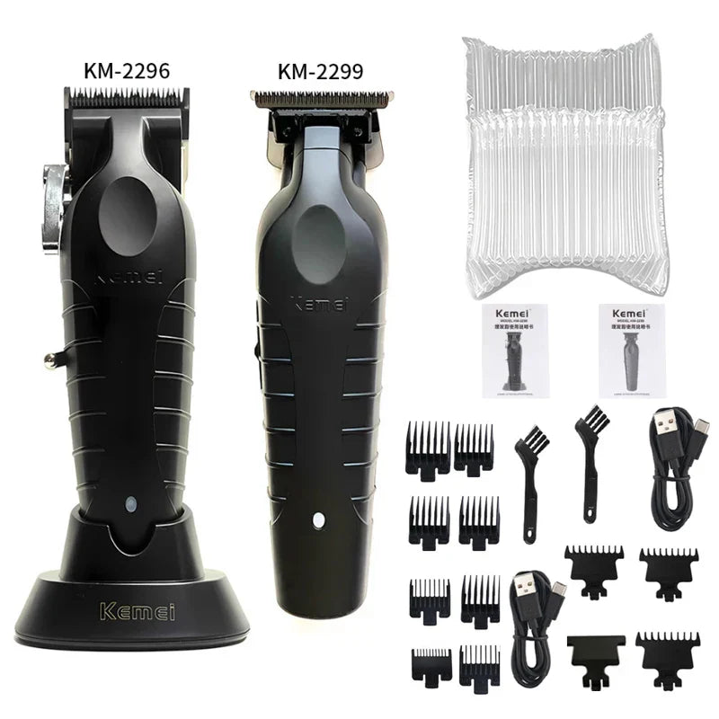 Kemei KM-2296 KM-2299 KM-1102 Hair Clipper Kit Men's Electric Shaver Hair Trimmer Machine Professional Hair Cutting Machine