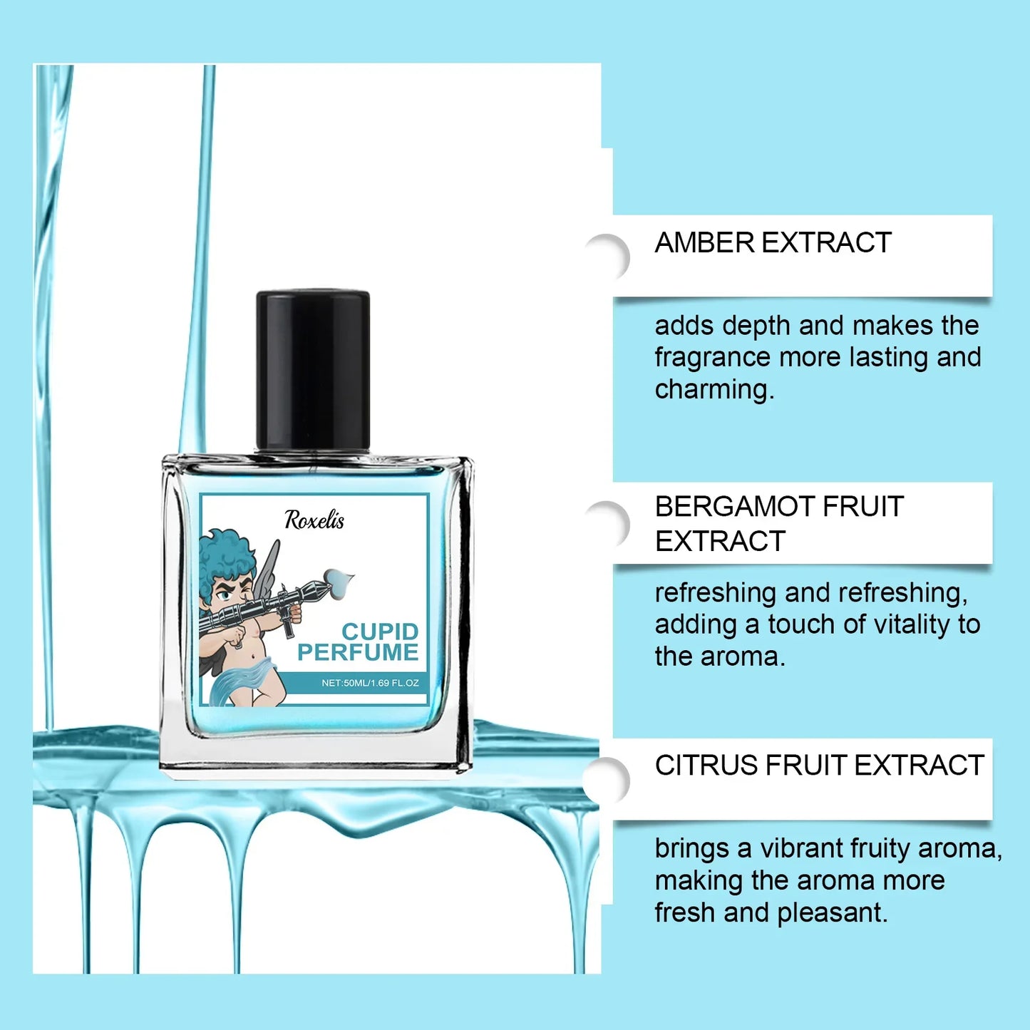 Pheromone Hypnosis Perfume Cologne Fragrance Lasting Dating Flirting Scent Release Charming Cupid Perfume Spray For Men Women