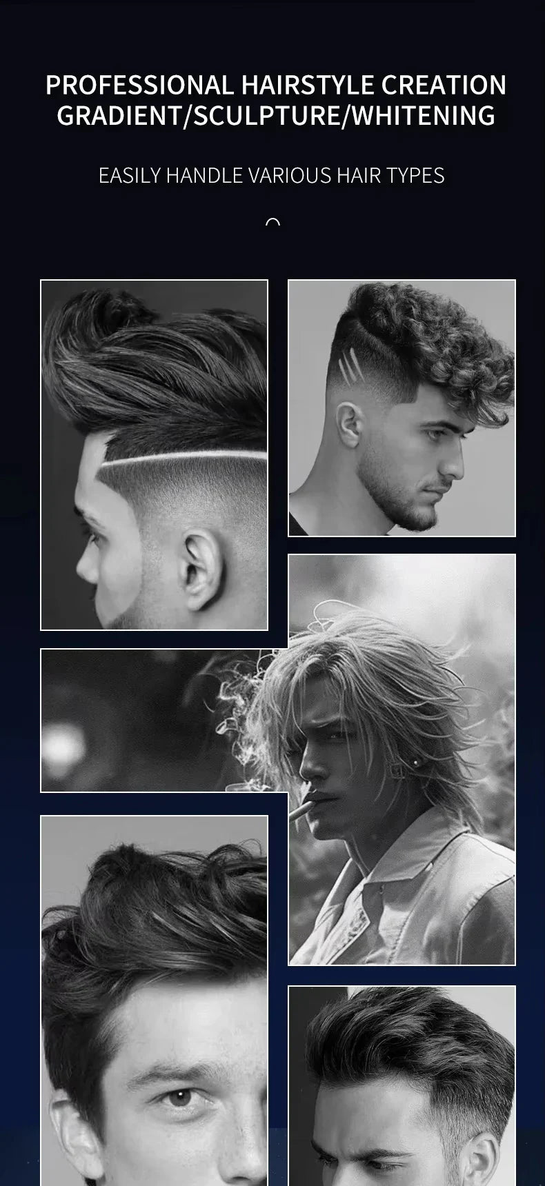 Kemei KM-2290 KM-1113 KM-2026 professional Electric hair clipper kit Men's Shaver Cordless Barber Hair Trimmer USB beard Razor