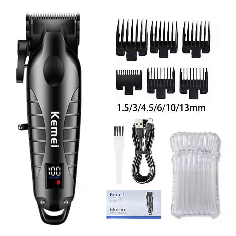 Kemei KM-2290 KM-1113 KM-2026 professional Electric hair clipper kit Men's Shaver Cordless Barber Hair Trimmer USB beard Razor