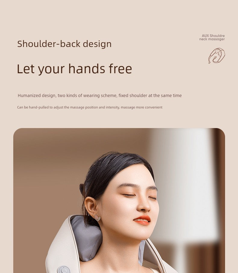 Ox Neck Massager Genuine Goods Back Waist Shoulder Spine Neck Kneading Handy Gadget Trapezius Massage Instrument