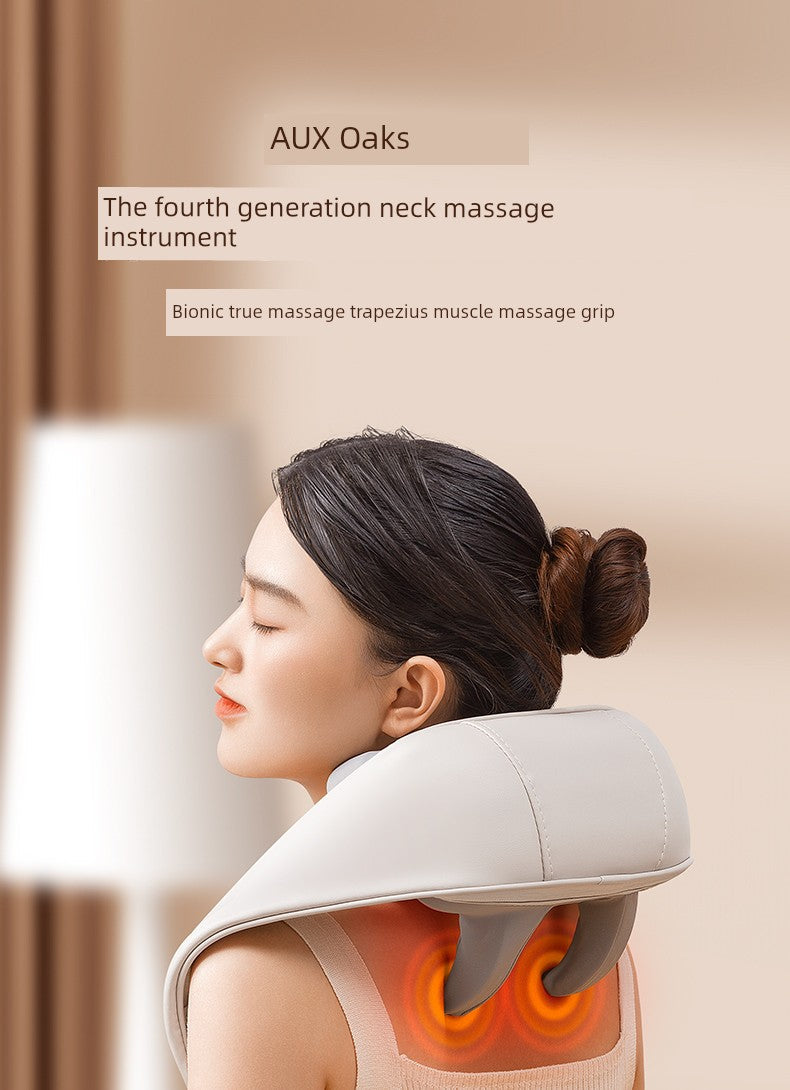 Ox Neck Massager Genuine Goods Back Waist Shoulder Spine Neck Kneading Handy Gadget Trapezius Massage Instrument