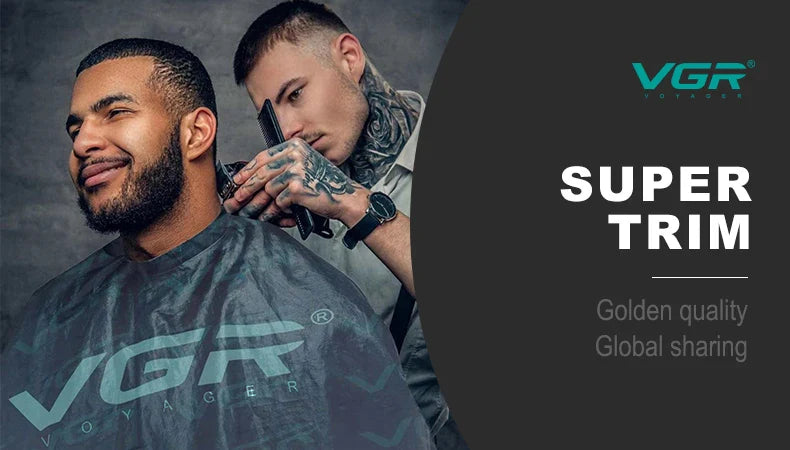 VGR Hair Trimmer Professional Electric Hair Clipper Barber Hair Cutting Machine 9000 RPM Haircut Metal Trimmer for Men V-640