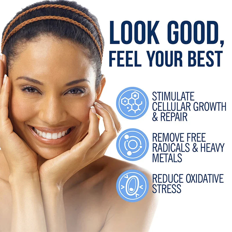 NAC glutathione supplement, milk thistle extract, and vitamin C to support immune function and respiratory health