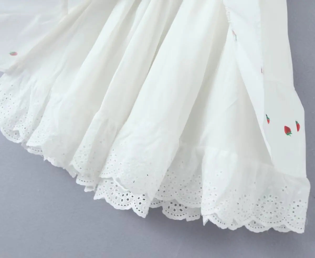 Vintage Puff Sleeve Mini Lace Dress Women Floral Printed Off Shoulder Ruffles Summer Dresses Party Elegant Square Neck Vestidos