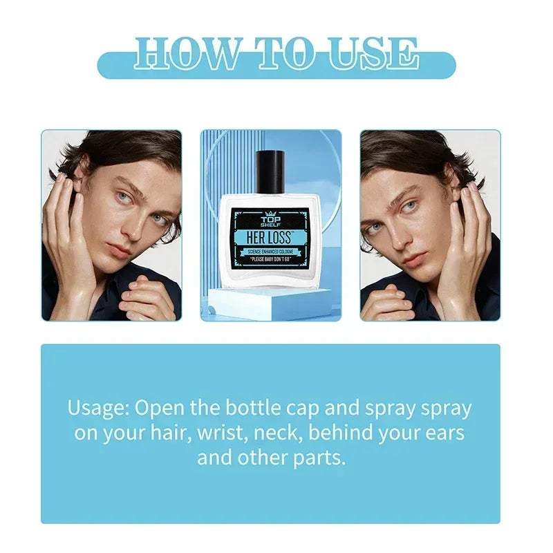 Male Pheromone Cologne Top Class Herloss Original Charm Confidence 100ml Male Dating Attract Women Temptation Lasting Perfume