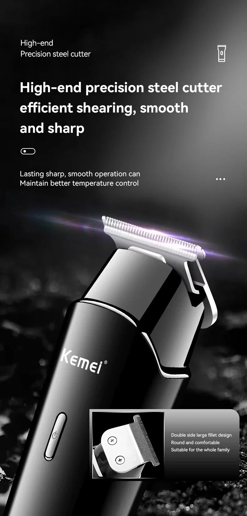 Kemei KM-2290 KM-1113 KM-2026 professional Electric hair clipper kit Men's Shaver Cordless Barber Hair Trimmer USB beard Razor