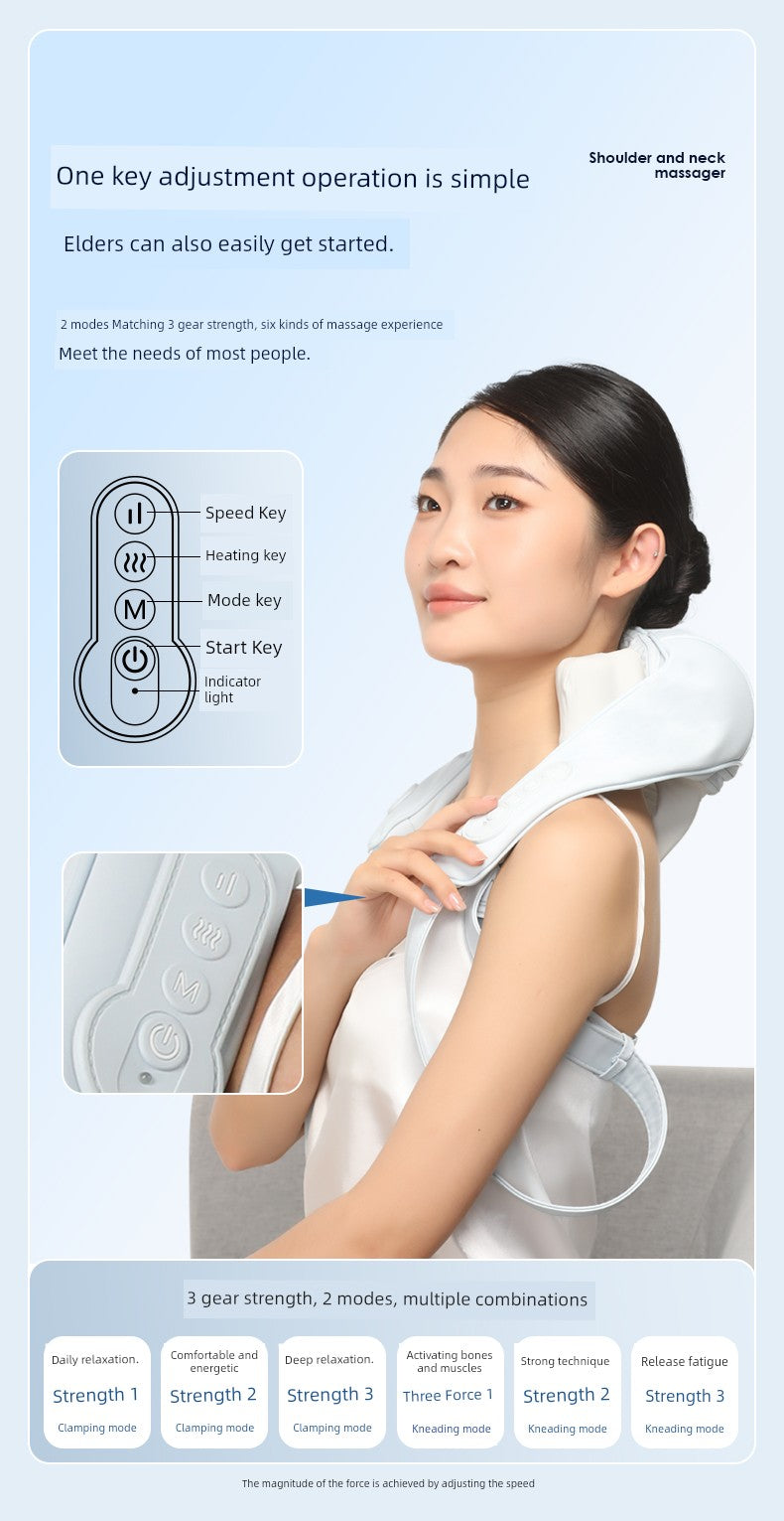 National Supplement minus 15% Miaojie R3mini Shoulder and Neck Massage Instrument Trapezoid Muscle Waist Back Neck Shoulder Neck Massager