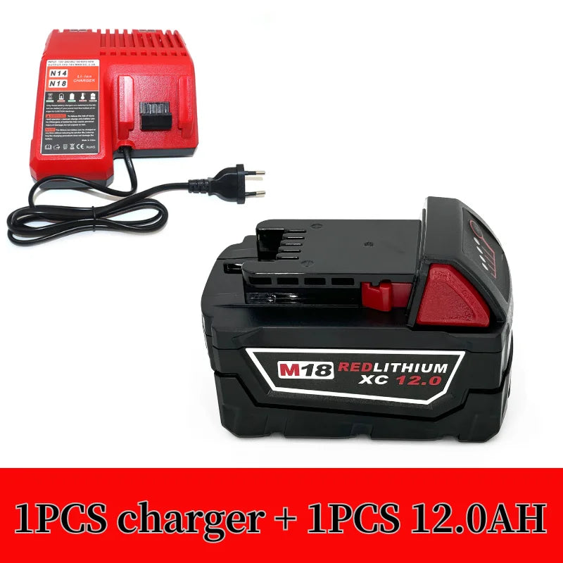 100%For Milwaukee M18 18V 12000mAh 18650 Lithium Replacement Battery For Milwaukee 48-11-1860 48-11-1850 48-11-1840 Tool Battery