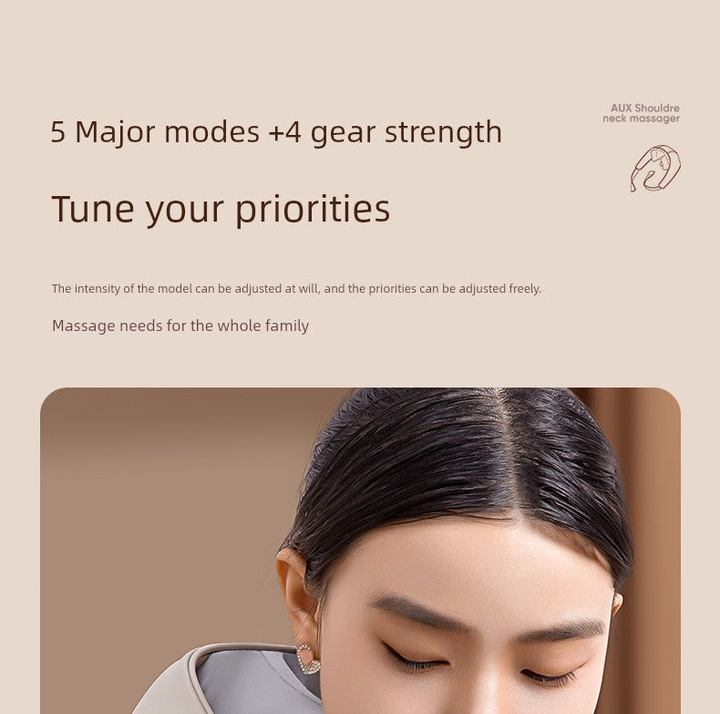 Ox Neck Massager Genuine Goods Back Waist Shoulder Spine Neck Kneading Handy Gadget Trapezius Massage Instrument