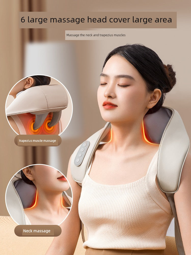 Ox Neck Massager Genuine Goods Back Waist Shoulder Spine Neck Kneading Handy Gadget Trapezius Massage Instrument