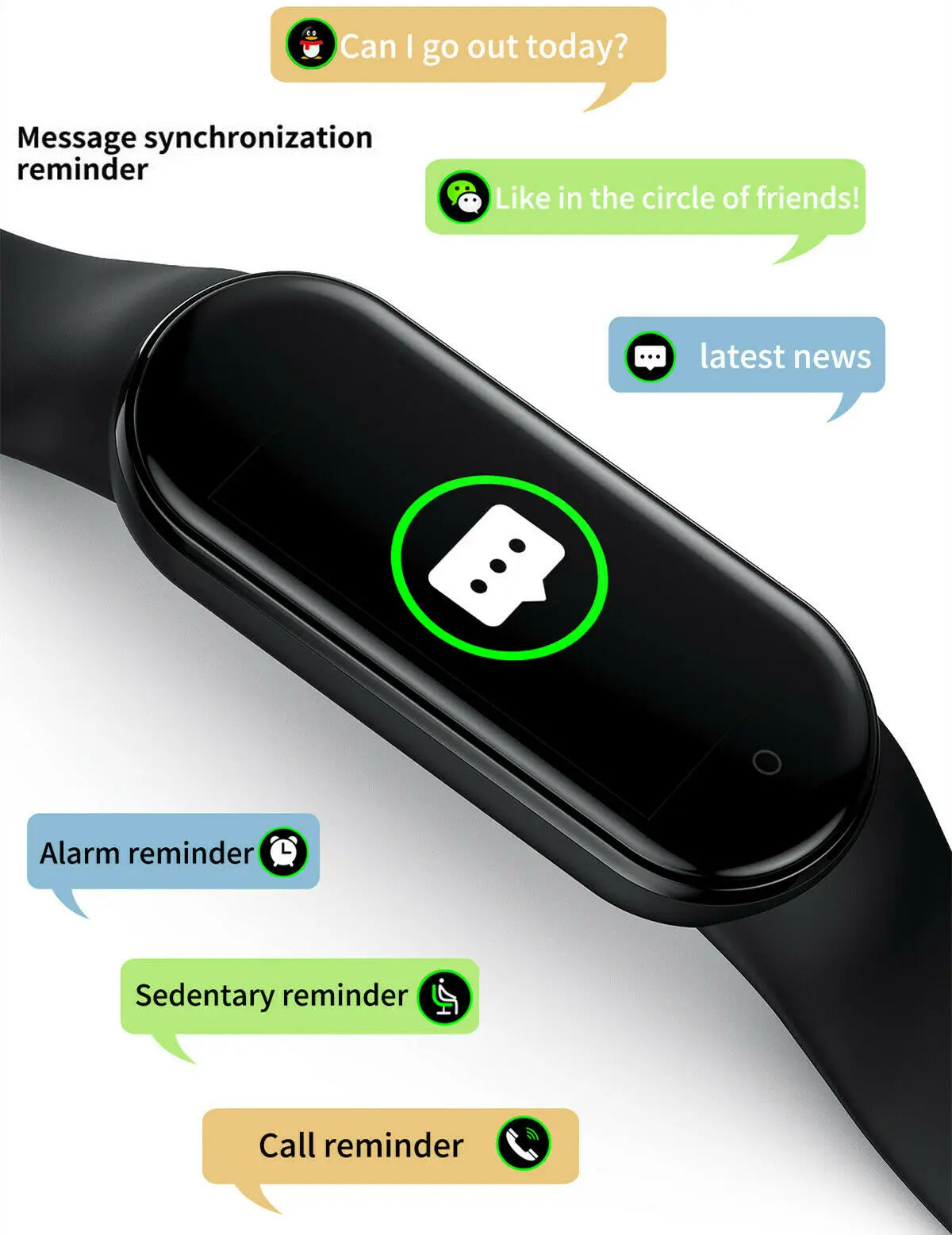 Smartwatch Movement Watch Step Bluetooth Synchronous Phone Information Smartwatch For Men And Women Students