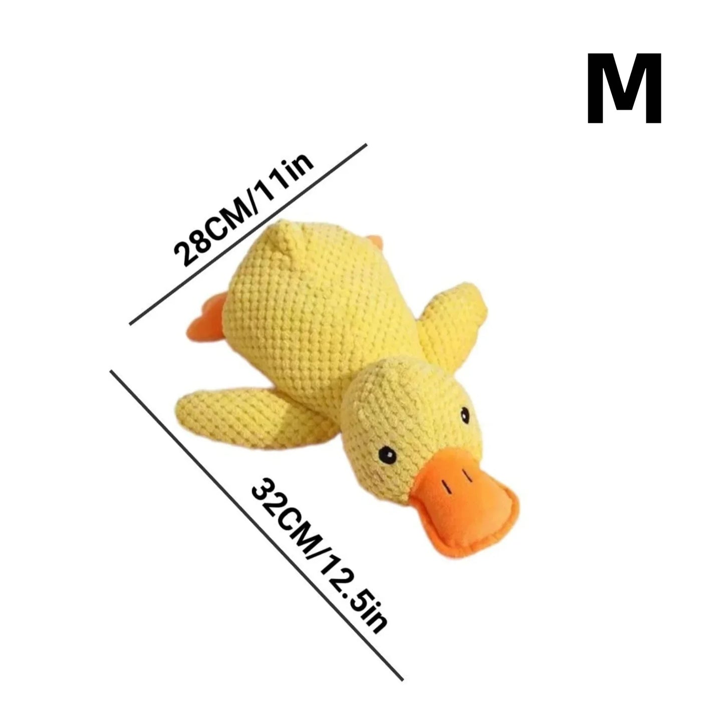 Dog Chew Toy Plush Duck Sound Toy Quacking Pet Toys Grinding Teeth Fun Interactive Entertainment Dog Supplies Small Large Dog