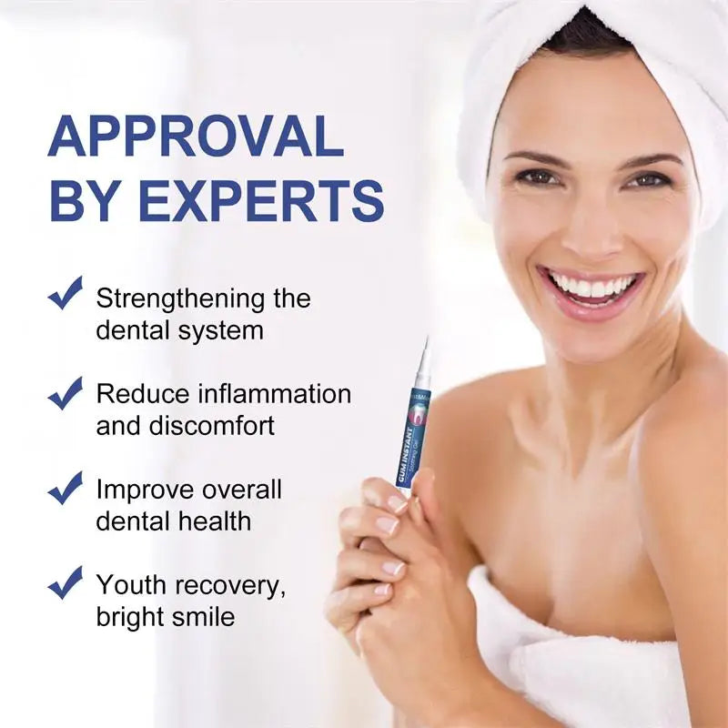 Gum Instant Treatment Gel Relieve Gingival Recession Swelling Pain Clean Plaque Stains Whiten Teeth Anti Gingival Inflammation