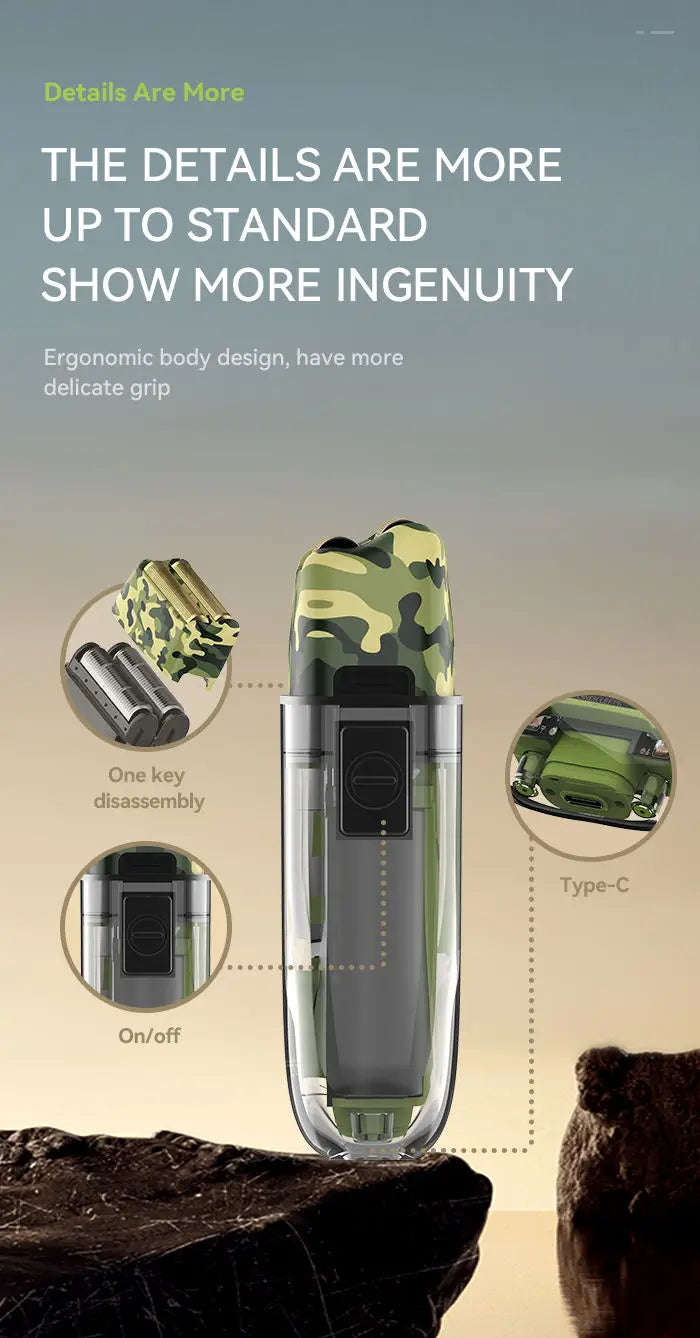 Kemei Transparent Body Electric Hair Clippers Kit KM-1926 KM-1928 Rechargeable Trimmer KM-TX7 Waterproof Men's Shaver Barber