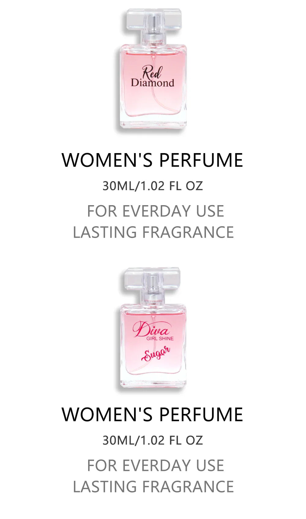 Women's Love Collection Fragrance Set Eau De Parfum Spray 4-Piece Gift Set Long Lasting 1.02 Fl Oz per Bottle