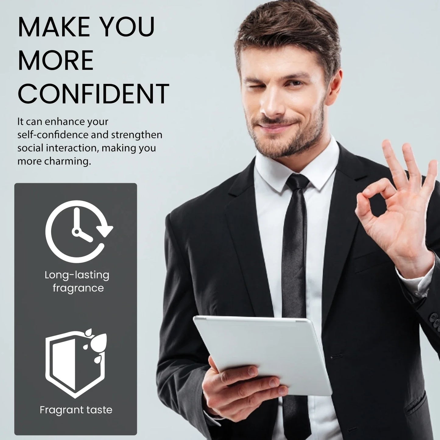 Roxelis Pheromone Light Perfume Spray For Men Lasting Fragrance Scent Of Fresh Natural Elegant Release Charming Dating Perfume