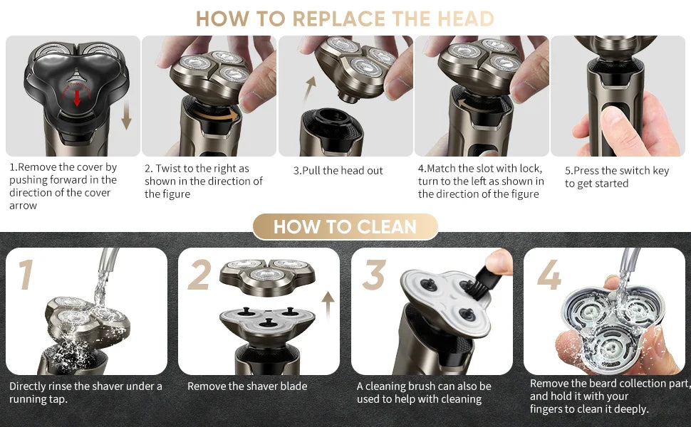 Sejoy Electric Hair Clipper for Men  5 in 1 Electric Nose Hair Trimmer Professional Cutting Machine Rechargalbe