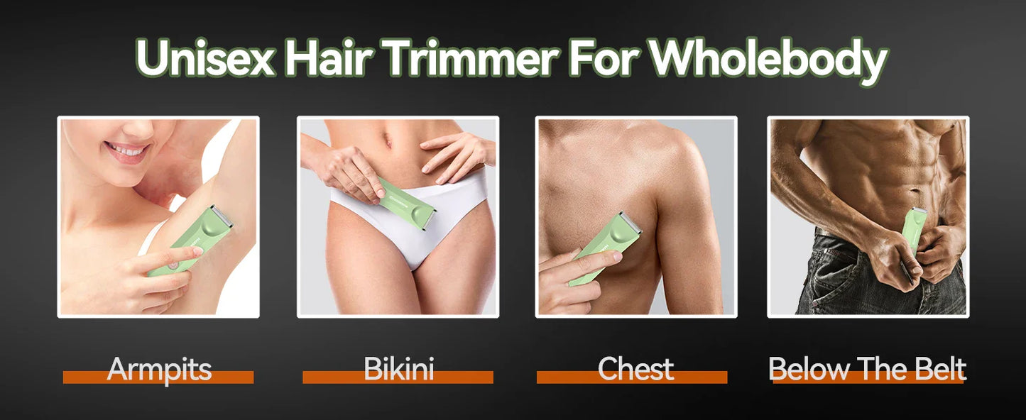 MAXGROOM Body Hair Trimmer Shaver for Men Ball Trimmer for Groin Pubic Replaceable Ceramic Blade Electric IXP7Waterproof Clipper