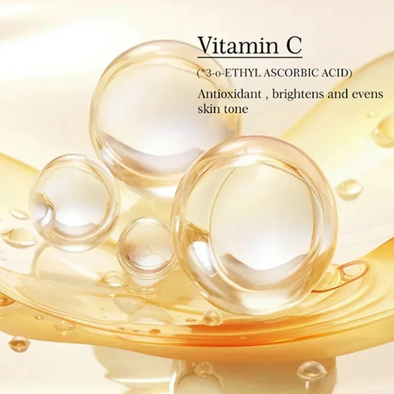 Vitamin C Whitening Freckles Serum Cream Remove Dark Spots Fade Melasma Lighten Melanin Pigment Bleaching Moisturizing Skin Care