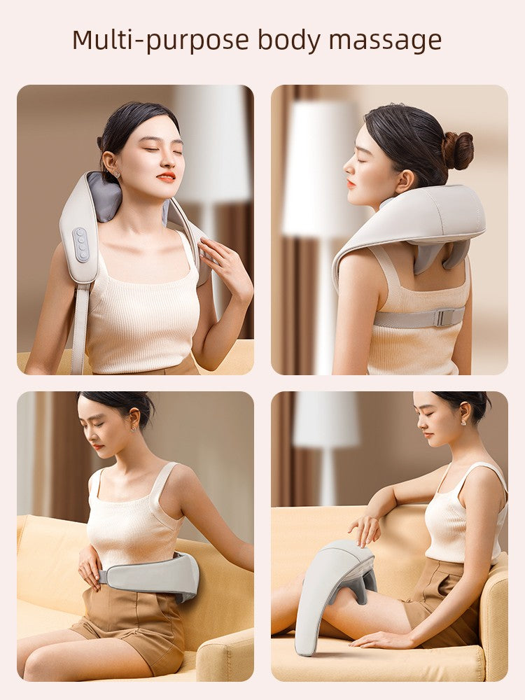 Ox Neck Massager Genuine Goods Back Waist Shoulder Spine Neck Kneading Handy Gadget Trapezius Massage Instrument