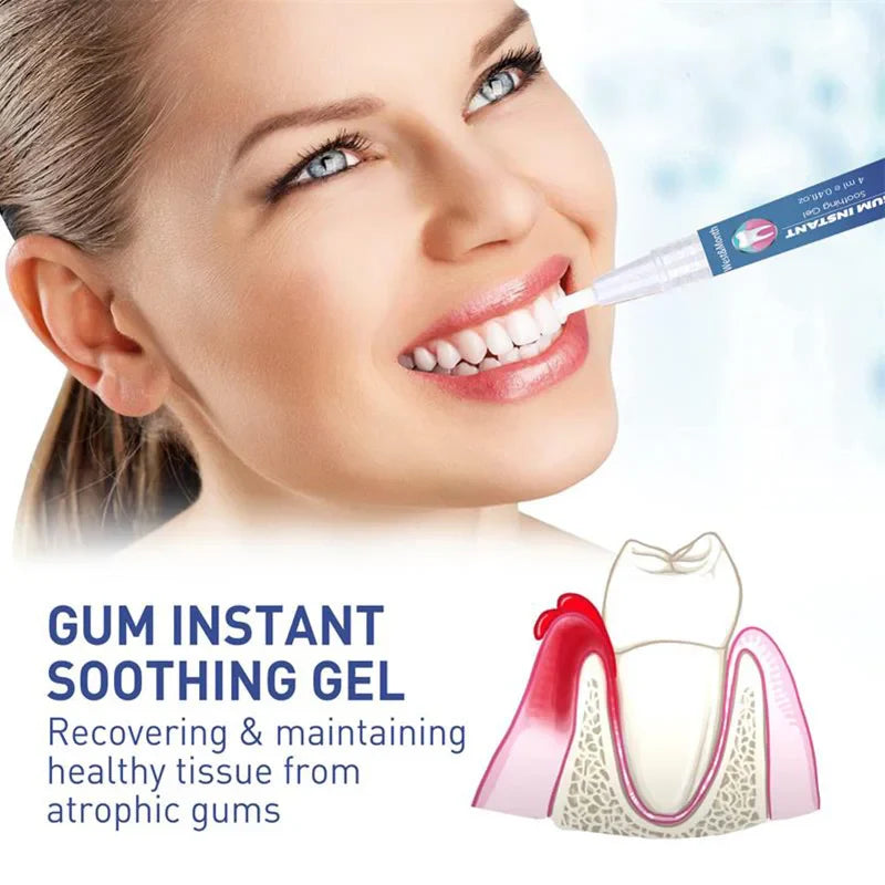 Gum Instant Treatment Gel Relieve Gingival Recession Swelling Pain Clean Plaque Stains Whiten Teeth Anti Gingival Inflammation