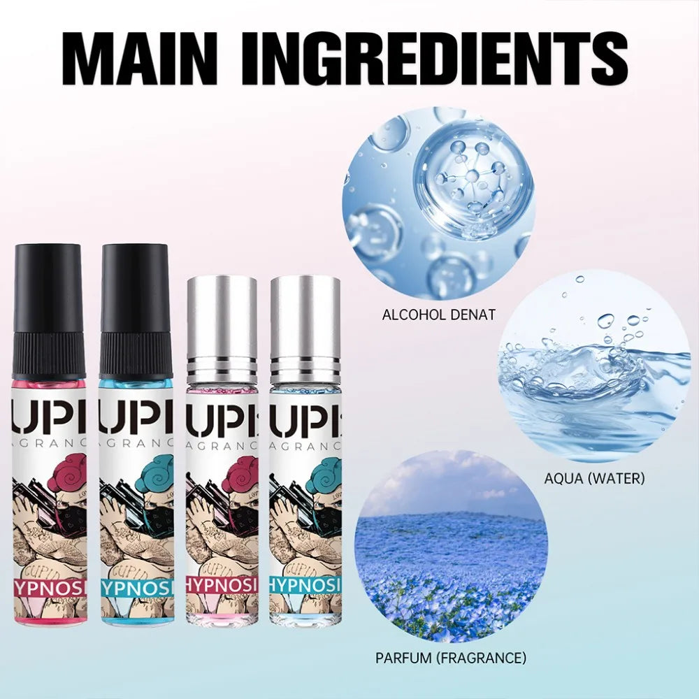 Cupid 4pcs 10ml Floral Gourmand Cologne Men and Women for Couple kit Christmas gifts pheromones perfumes for men and women