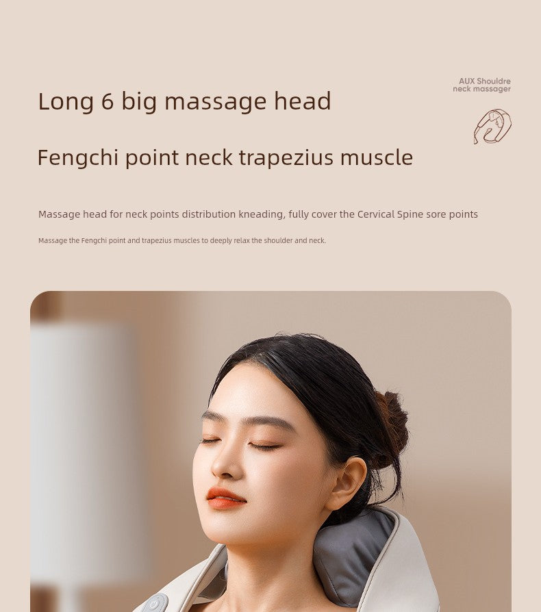 Ox Neck Massager Genuine Goods Back Waist Shoulder Spine Neck Kneading Handy Gadget Trapezius Massage Instrument